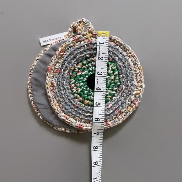 Crochet Pot Holders, Kitchen Decor, Crochet Gift Under 15, Handmade Potholders - Picture 5 of 8